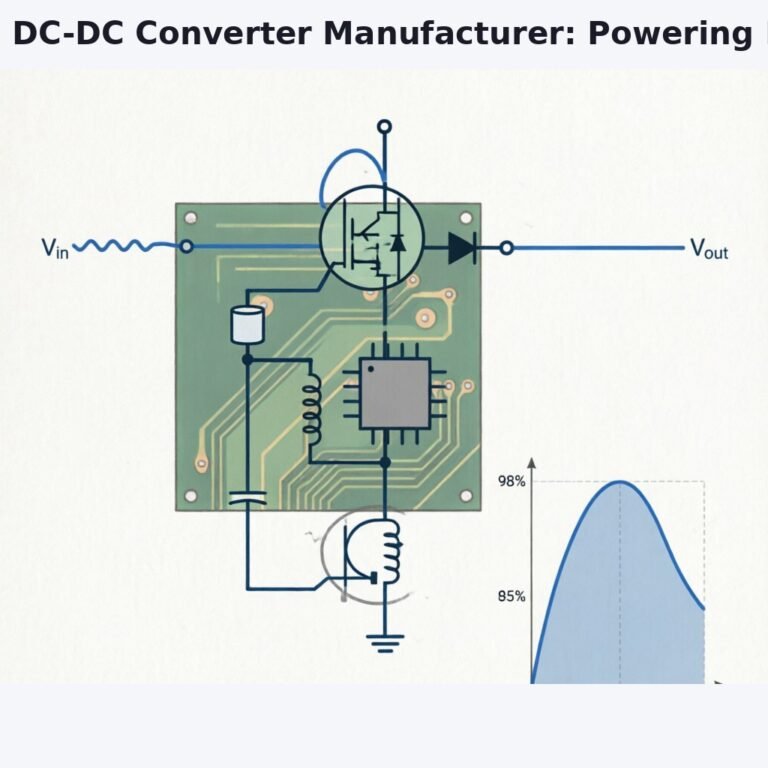 Technical illustration of a modular DC-DC power converter system