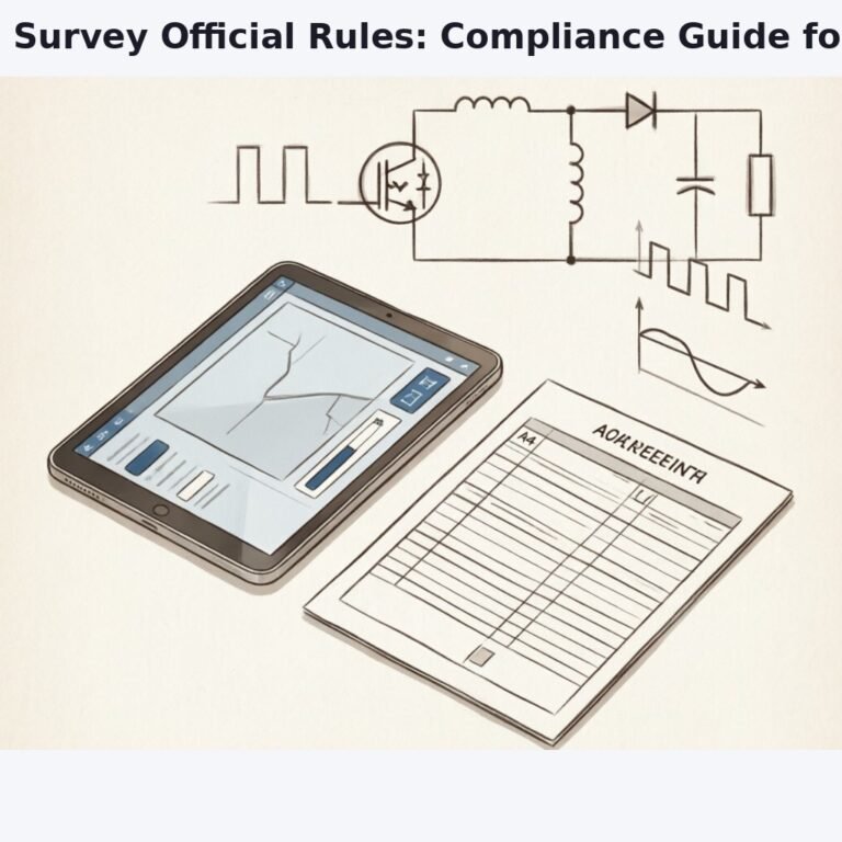 Technical illustration showing a side-by-side comparison of a digital survey interface on a tablet and a